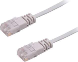 MicroConnect U/UTP CAT6 1M Grey Flat