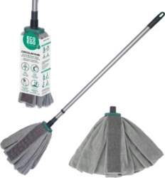 Microfiber mop head with telescopic handle