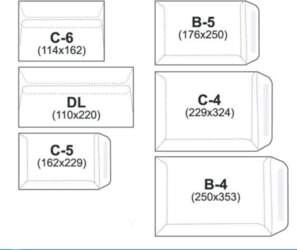 NC Envelopes DL ENVELOPE WHITE SK