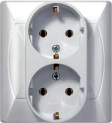 Ospel Akcent double schuko socket IP20