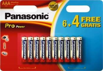 Panasonic Pro Power AAA 6+4 Single-use