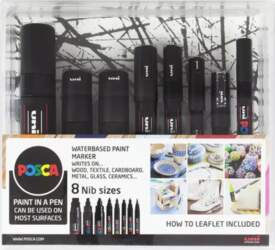 Posca - 8 Nib Size Black