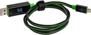 RealPower Floating micro USB Cable green
