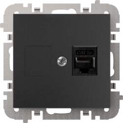 RJ45 SOCKET BLACK 3848-19