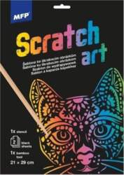 Scratching game template A4 Cat +