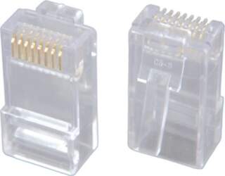 Solarix modular plug 8p8c CAT6 folded