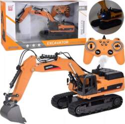 Solid crawler excavator  Smoke effect  Sound