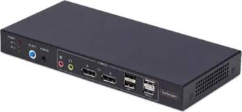 StarTech.com 2-Port Dual-Monitor DisplayPort KVM