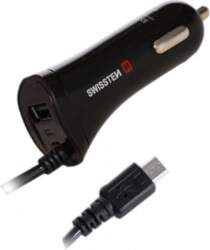 Swissten Micro-USB/USB Universal Black Cigar lighter
