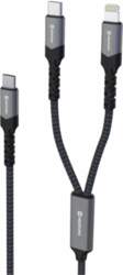 Swissten Textile 2in1 USB-C / Lighting