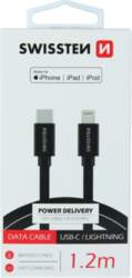 Swissten Textile USB-C - Lightning MFi