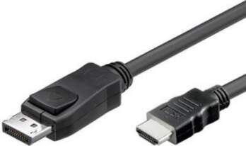 Techly Monitor cable DisplayPort/HDMI M/M black