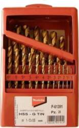 TITANIUM DRILL BIT SET HSS-G TIN