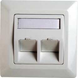 Triton TELEGRTNER Flush-mounted module holder white