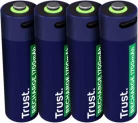 Trust USB-C rechargeable AA batteries 4