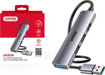UNITEK COMPACT USB-A HUB 3X USB