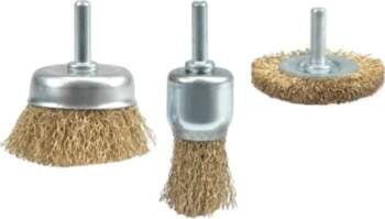 VOREL WIRE BRUSH WITH SHANK SET