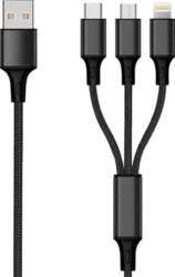 2GO 3in1 USB Ladekabel Micro-USB Lightn