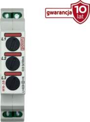 3-phase red modular lamp with fuse