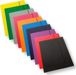 A4 folder with elastic band laminated