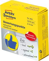 Avery 3861 self-adhesive label Circle Permanent