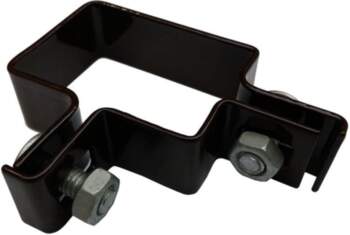 BROWN ANGULAR POST CLAMP 40X60CM 2PCS