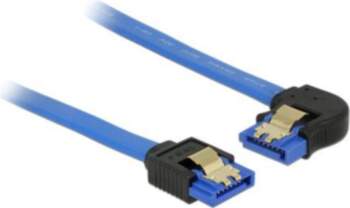 Cable SATA III 70cm left/straight metal