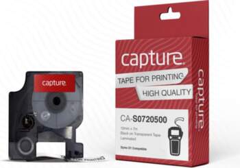 Capture 12mm x 7m Black on