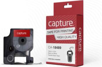 Capture CA-18489 printer label Black  White