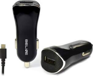 Car charger 1xUSB + lightning 1A