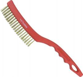Dedra 3-row wire brush  brass  340