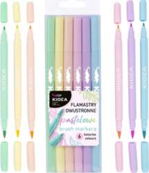 Derform Double-sided pastel markers  6 colors