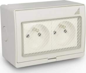 Elektro-Plast Double surface-mounted socket G2N IP55