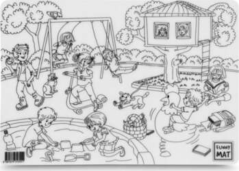 ERASEABLE COLORING TABLE MAT 25X35 CM