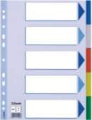 Esselte Multicoloured Polypropylene Dividers Blank tab