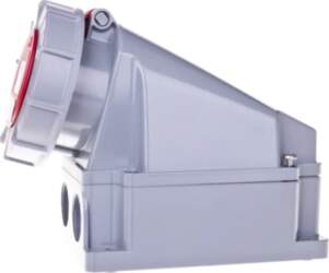 Fixed socket 63A 5P 400V red