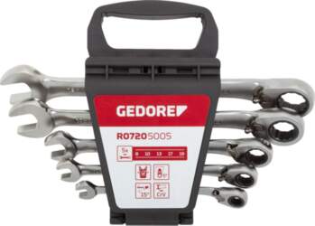 GEDORE red Combination Ratchet open-end Spanner