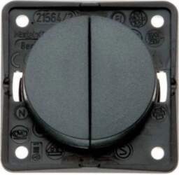 Hager Integro Flow/Pure Candle switch  2-pole