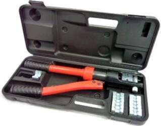 Hydraulic manual press for crimping terminals