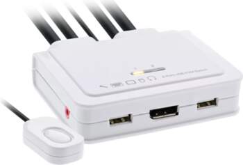 InLine KVM Switch  2-port  USB-C to