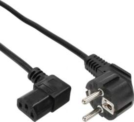 InLine power cable  CEE 7/7 angled