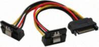 InLine SATA Strom-Y-Kabel SATA gewinkelt -