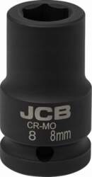 JCB Impact socket 1/2`` 8mm (6-point)