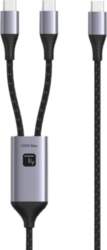 Kabel USB Techly USB-C - 2x