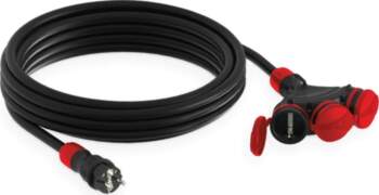 KEL Construction extension cable 3-sockets w/u