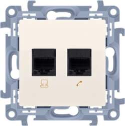 Kontakt-Simon Computer socket Simon 10 double