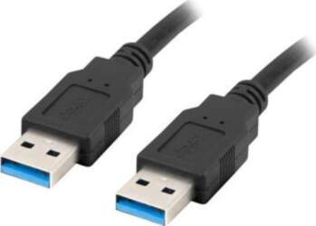 Lanberg CA-USBA-30CU-0010-BK USB cable 1m 3