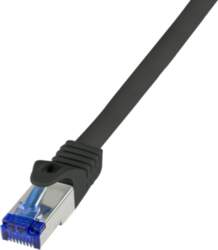 LogiLink C6A113S networking cable Black 20