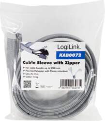 Logilink cable hose with zipper polyester