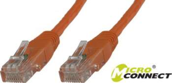 MicroConnect U/UTP CAT6 0.25M Orange